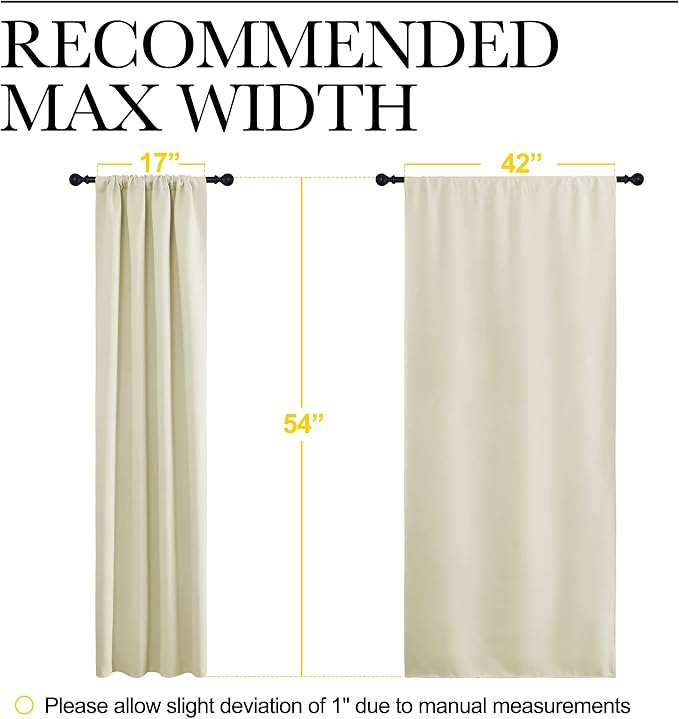 NICETOWN Kitchen Curtains, Short Blackout Curtains & Drapes, Home Decoration - Image 7