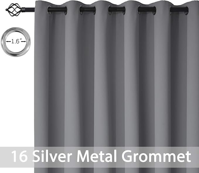 Yakamok Blackout Patio Curtains 100x84 Inches - Image 4