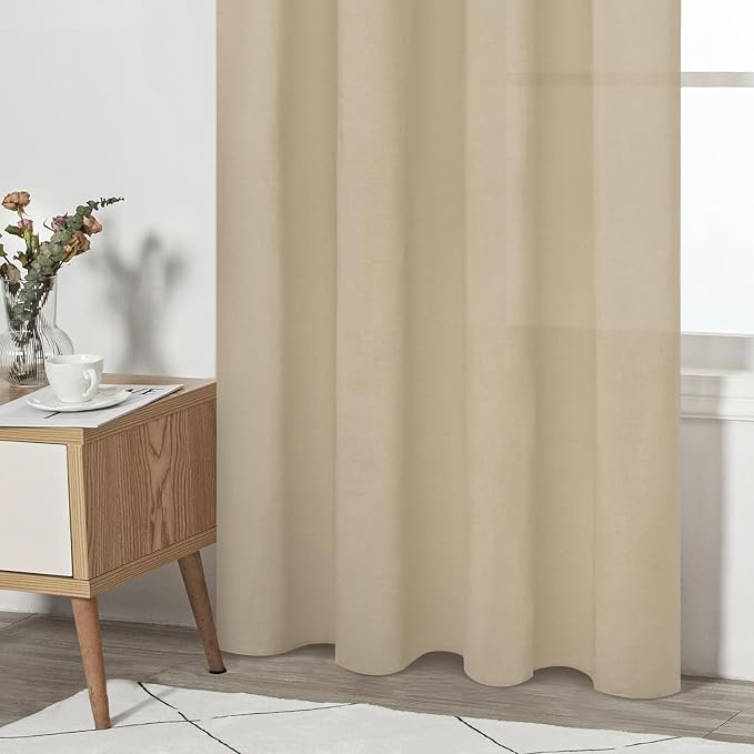 FRAMICS Farmhouse Cotton Linen Curtains - Image 4