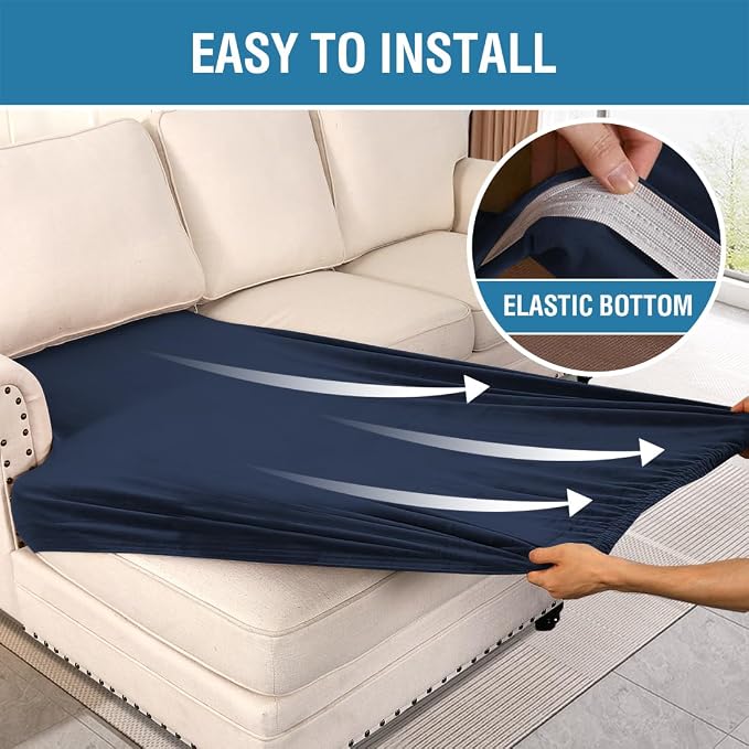 H.VERSAILTEX Velvet Stretch Individual Chaise Cover Sectional Couch Covers - Image 4