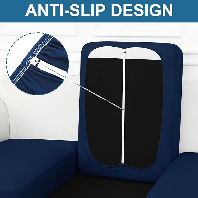 Smiry Printed Couch Cushion Covers, Stretch Soft Couch Covers - Image 4