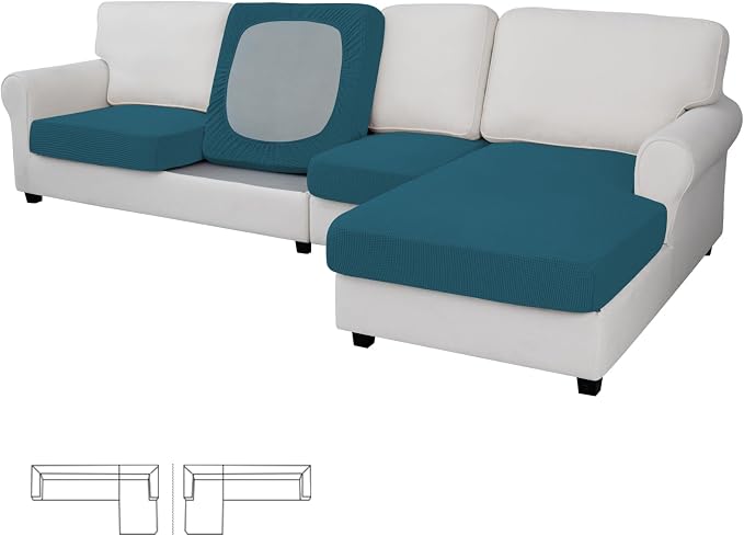 Easy-Going Stretch 4 Pieces Couch Cushion Covers by Easy-Going