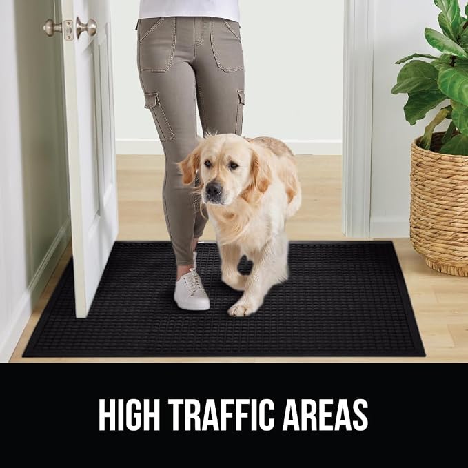 GORILLA GRIP® Ultra Absorbent Front Door Mat Outside Entrance 72x24, Traps Dirt - Image 6