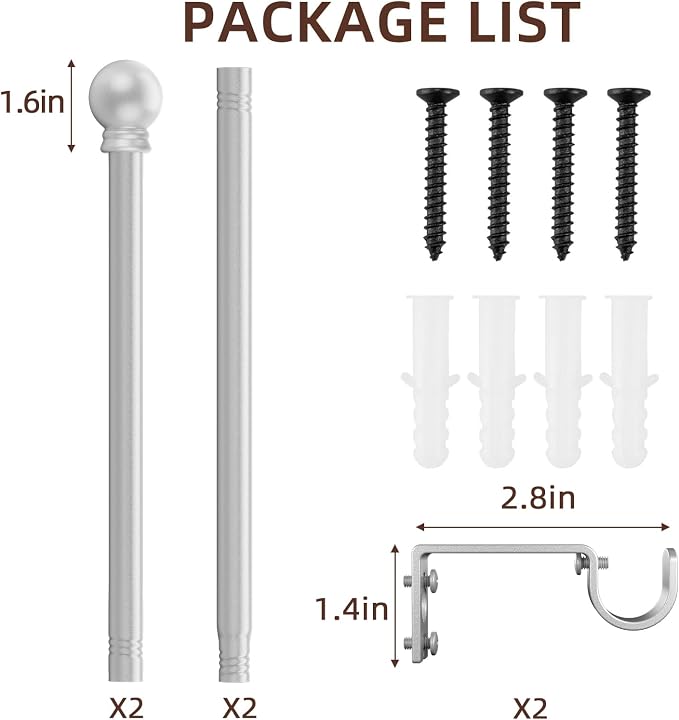 SMODBRODRE Curtain Rods for Window 32 to 62 - Image 6