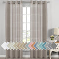 H.VERSAILTEX Linen Curtains Flax Linen Blended Curtain Panels by HVERSAILTEX