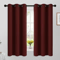 Yakamok 63 Inch Length Burgundy Red Blackout Curtains by Yakamok