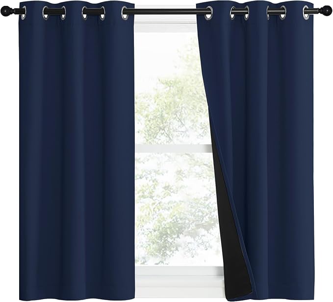 NICETOWN 100% Blackout Curtain Set, Thermal Insulated & Energy Efficiency - Image 2