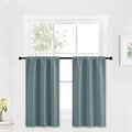 RYB HOME Blackout Cafe Curtains 30 inch Length, Short Light UV Heat Blocking by RYBHOME