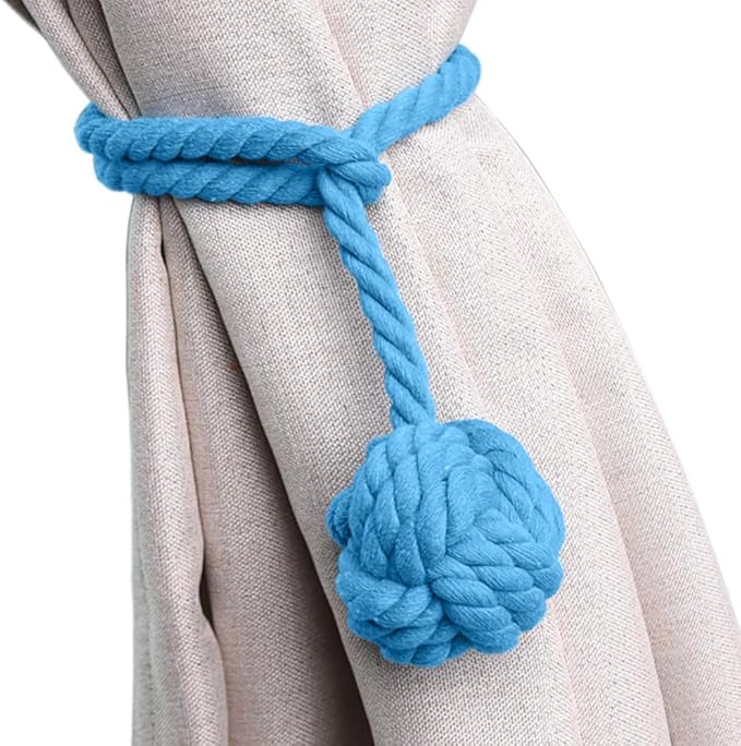 Melaluxe 4 Pack Curtain Tiebacks by Melaluxe