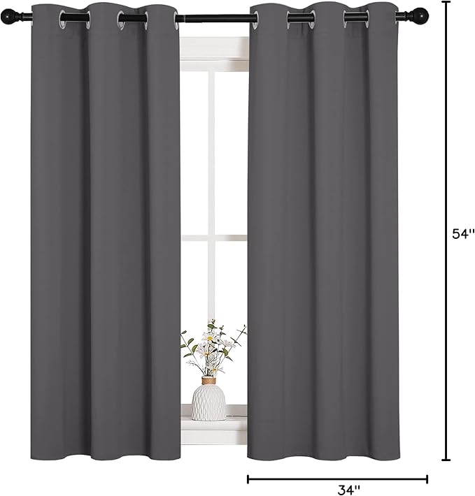 NICETOWN Bedroom Curtains Blackout Drapery Panels, Three Pass Microfiber - Image 9