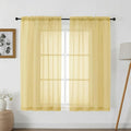 Gwine Sheer Curtains for Bedroom 54 inches Long by Gwine