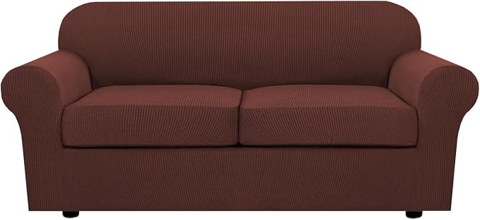 H.VERSAILTEX 3 Piece Stretch Sofa Covers by HVERSAILTEX
