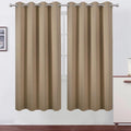 LEMOMO Natural Thermal Blackout Curtains/52 x 72 Inch/Set of 2 Panels Room by Lemomo