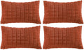 Fancy Homi 4 Packs Boho Burnt Orange Fall Decorative Throw Pillow Covers 12x24 by Fancy+Homi