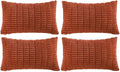 Fancy Homi 4 Packs Boho Burnt Orange Fall Decorative Throw Pillow Covers 14x24 by Fancy+Homi