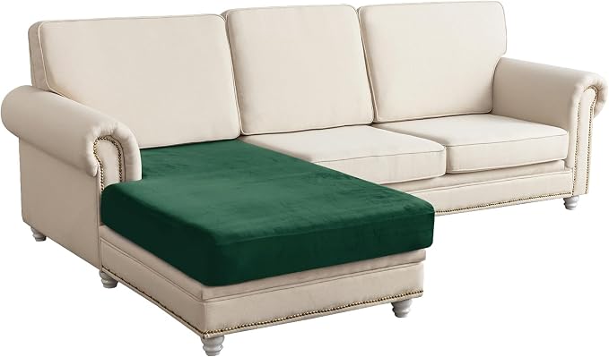 Couch Cover Velvet Chaise Cushion Cover by Taque
