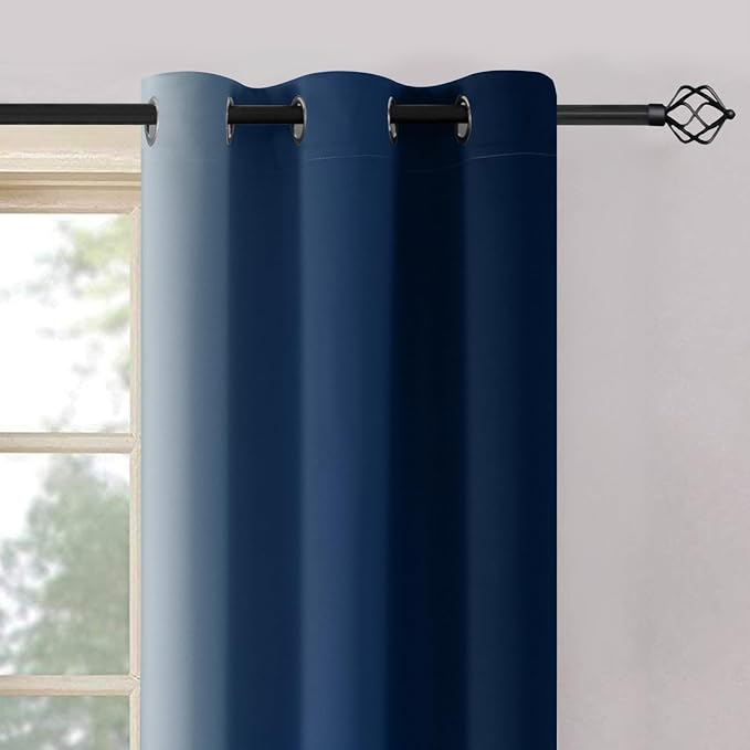 Yakamok Light Blocking Ombre Curtains, Room Darkening Grommet Window Drapes - Image 3