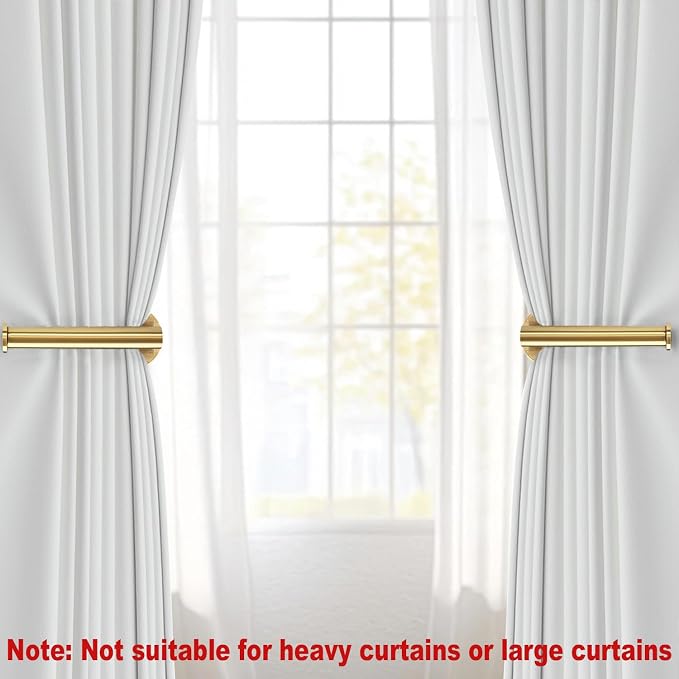 4pcs Curtain Holdbacks, Screw-in Curtain Tiebacks Curtain Tie Backs Curtain - Image 3