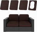 hyha 4Pcs Patio Cushion Covers, Stretch Outdoor Couch Cushion Covers Replacement by hyha
