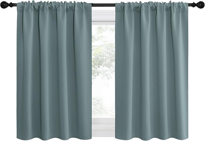 NICETOWN 2 Panels Blackout Curtains, Rod Pocket Thermal Insulated Drapes - Image 4