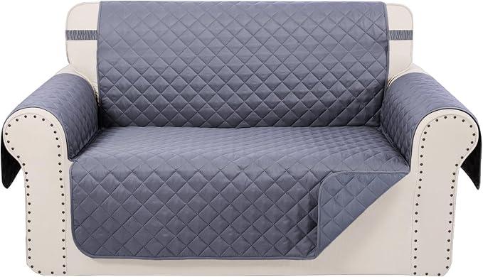 Reversible Loveseat Sofa Covers Couch Cover Furniture Protector by LuxshareHome