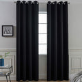 Yakamok Thermal Insulated Blackout Curtains Solid Grommet Window Drapery by Yakamok