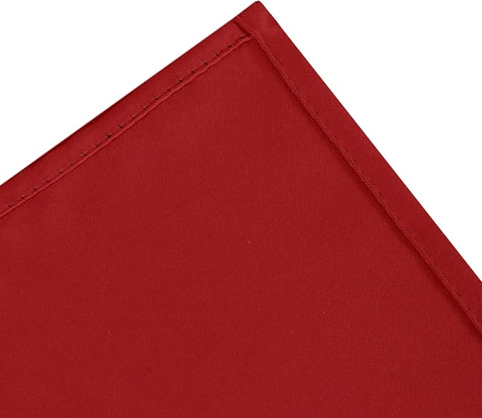 LEMOMO Blackout Curtains 66 x 72 Inch Long Bright Red Curtains Set of 2 Panels - Image 7