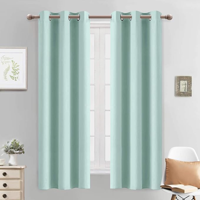 Yakamok Room Darkening Grommet Window Drapes Thermal Insulated Light Blocking by Yakamok
