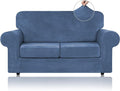 WEERRW Velvet Couch Covers for 2 Cushion Couch Sofa by WEERRW