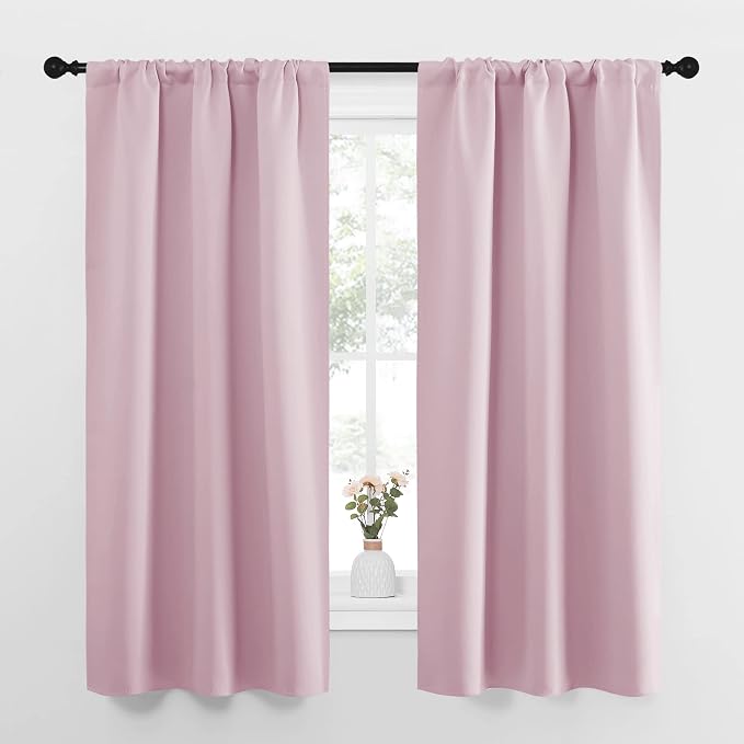 NICETOWN Bedroom Curtains, Room Darkening Draperies Window Curtain Panels by NICETOWN