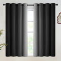 SimpleHome Black Ombre 100% Blackout Curtains by SimpleHome
