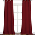 NICETOWN Christmas Burgundy Red Blackout Drapes by NICETOWN