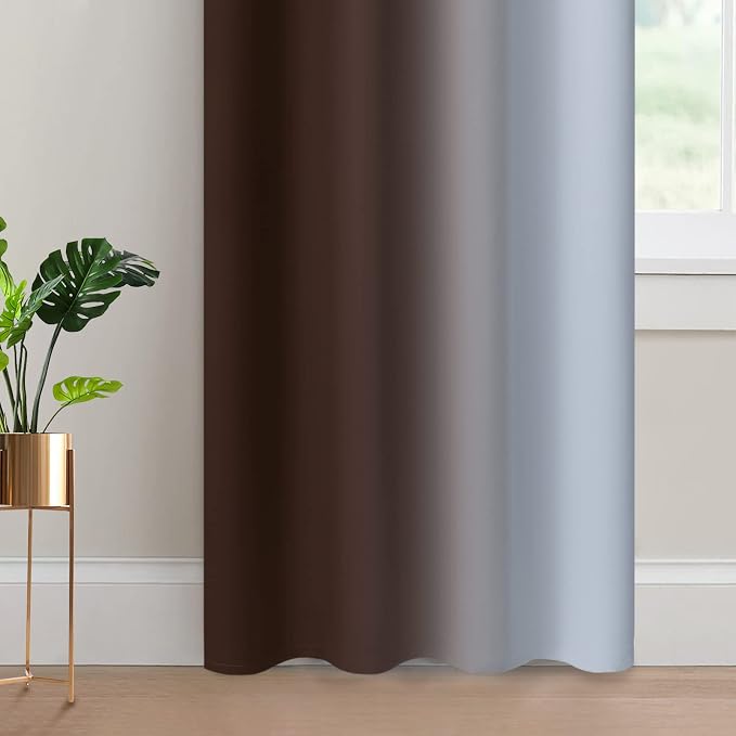 Yakamok 84 Inch Length Thermal Insulated Gradient Color Ombre Curtains - Image 4