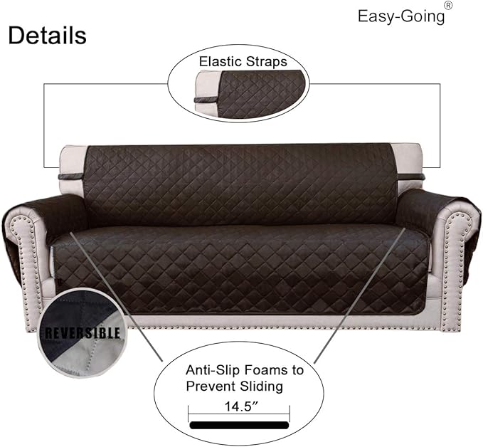 Easy-Going Chair Sofa Slipcover Reversible Sofa Cover Water Resistant Couch - Image 3