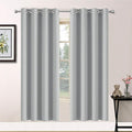 Yakamok Soft Room Darkening Light Gray Blackout Curtains Thermal Insulated by Yakamok