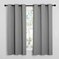 NICETOWN Silver Grey Thermal Insulated Grommet Blackout Curtains, Kids Window by NICETOWN