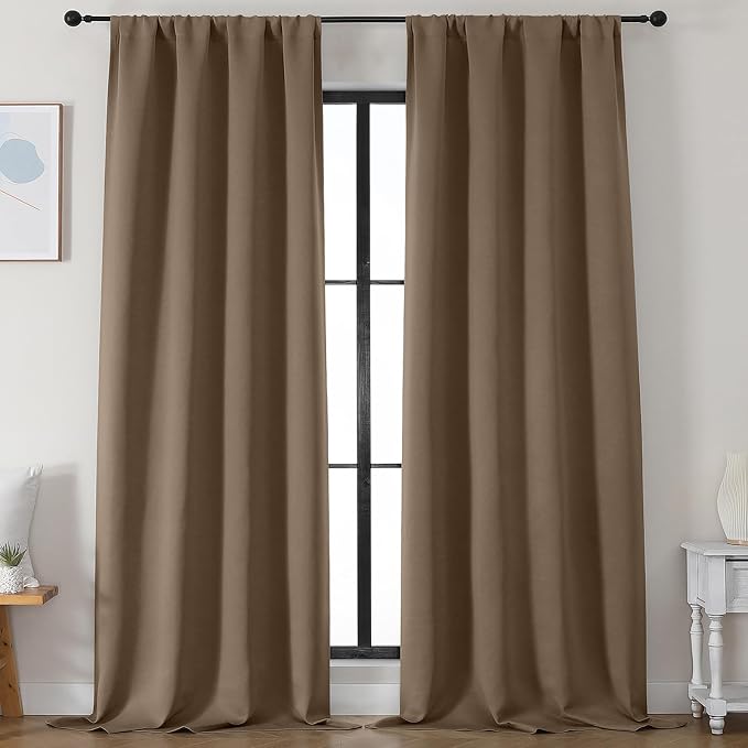 Simplebrand Brown Blackout Curtains by Simplebrand