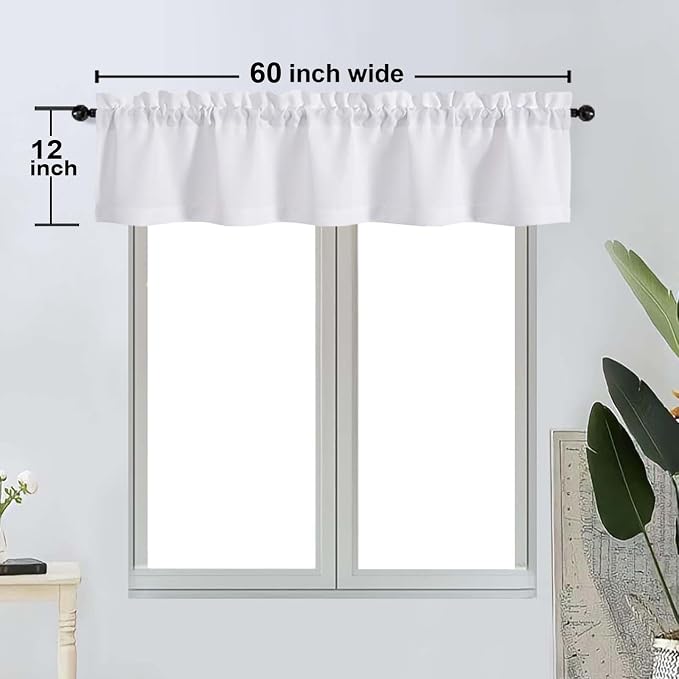 OWENIE Bob 1 PCS White Valances - Image 2