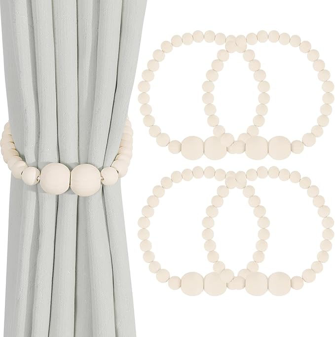 KLOGTSIND Magnetic Curtain Tiebacks, 4 Pack Curtain Holdbacks by KLOGTSINDDirect