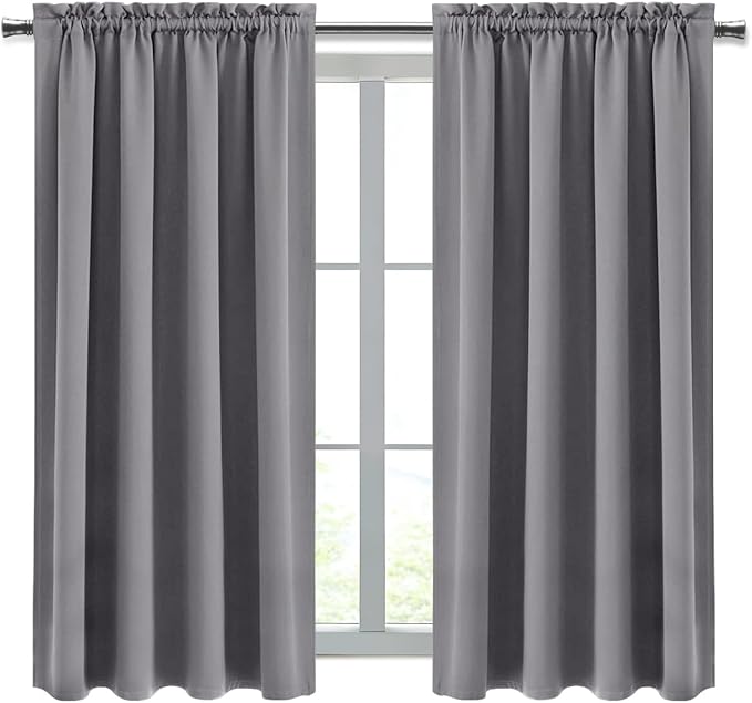 DWCN Blackout Curtains Thermal Insulated Energy Saving Bedroom and Kitchen - Image 9