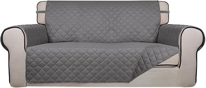 PureFit Reversible Quilted Sofa Cover, Water Resistant Slipcover Furniture by PureFit