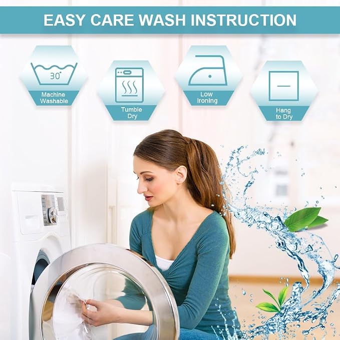 RYB HOME Short Natural Curtains - Image 9