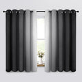 Yakamok Room Darkening Ombre Curtains 63 Inch Length, Light Blocking Grommet by Yakamok