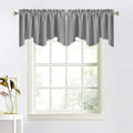 NICETOWN Sliver Grey Valances for Windows by NICETOWN