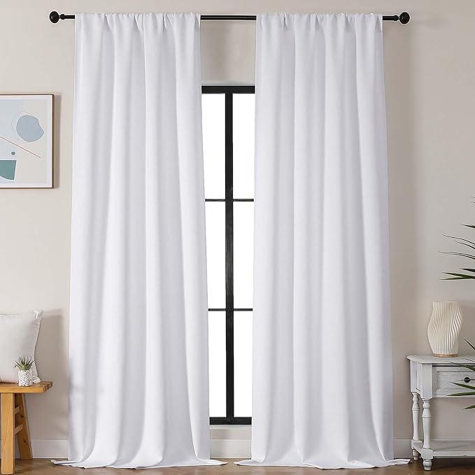 Simplebrand Pure White Light Filtering Curtains by Simplebrand