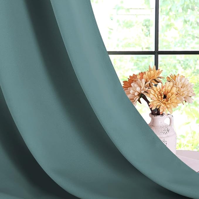 NICETOWN Modern Blackout Curtains Noise Reducing, 2 Panels, W34 x L40 -Inch - Image 6