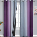 Estelar Textiler Grey and Purple Blackout Curtains by ESTELARTEXTILER