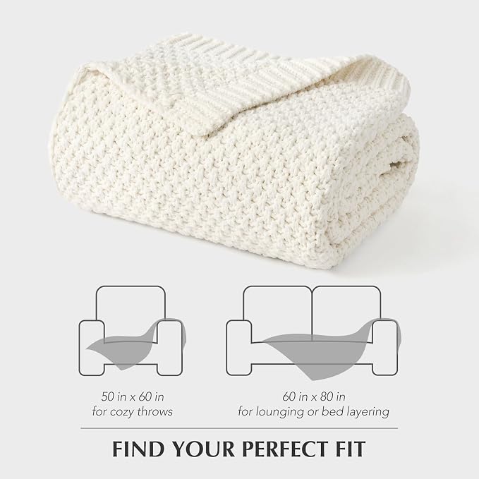 EVERGRACEHOME Chunky Chenille Knit Throw Blanket - Image 7