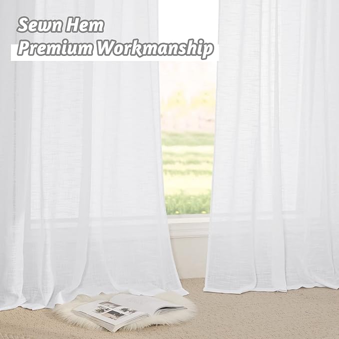 RYB HOME White Curtains & Drapes - Image 5