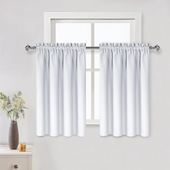 DWCN White Curtains for Living Room Thermal Insulated, Energy Saving & Noise by DWCN